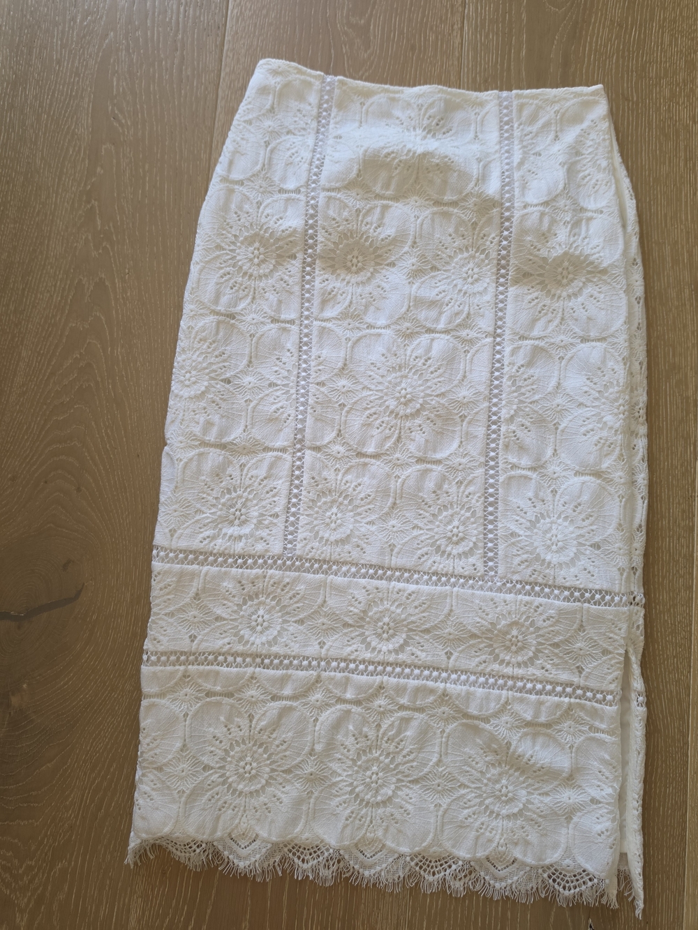 Banana Republic White Lace Crochet Pencil Skirt Size 0